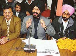 The chairman of the All India Anti-Terrorism Front, Mr Maninderjit Singh Bitta