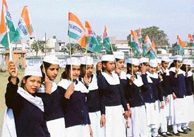 Students participate enthusiastically in the Republic Day function 