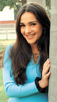 Actress Tara Sharma at the set of her new film Saya