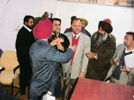 Ruling and Opposition councillors in an agitated mood during a meeting of the MC General House