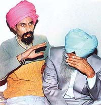 Sarabjit and his father, Sqn Ldr C.S. Mandher (retd), who have been charged with killing their tenant, Davinder