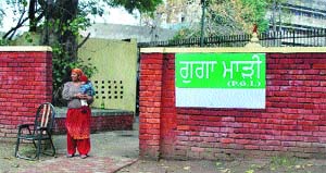 The Guga Marhi, lit. small shrine of Guga at one corner of the PGI in Sector 12