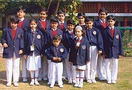 Medal winners of KB DAV Centenary School, Sector 7, who won laurels in the Chandigarh Taekwon-do championship