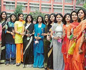 The outgoing class of Sacred Heart Senior Secondary School, BRS Nagar