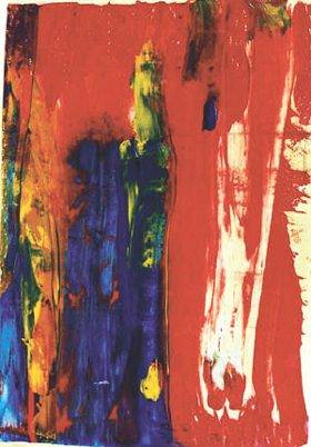 The riot of colours in one of the paintings in an exhibition in the Capital.