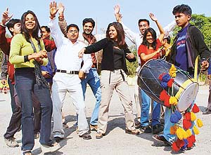 Revellers add spirit to the celebration of spring at The Tribune-sponsored Basant Utsav at Leisure Valley