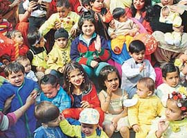 Bright faces of innocence