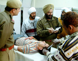 Mr Harbhajan Singh, SP (H), records the statement of Harwinder Singh