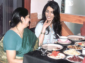 Beauty queen Manpreet Brar at the launch of a food joint on the Delhi-Gurgaon highway