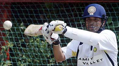 India's Sachin Tendulkar bats during a training session at Supersport Park