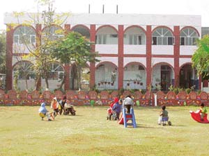 A frontal view of the Career Academy, Patiala