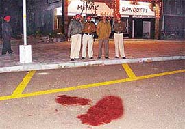 The spot where V.K Chopra, an XEN, was shot in Phase V of SAS Nagar