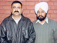 Ravinder Sharma and Parampal Singh Matharoo, who have been arrested by the police on the charge of being involved in the conspiracy that led to the murder of V.K. Chopra