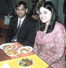 Former minister Menaka Gandhi drops in for a bite at Shudh.