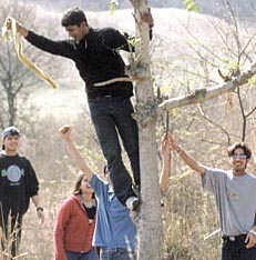 Students enjoying themselves at Dum Duma Lake during an �Integrity Workshop�