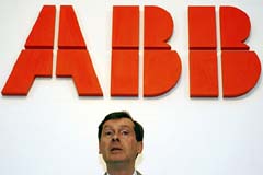 Juergen Dormann, Chairman and CEO of ABB group, announces the company's full-year results