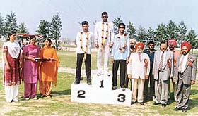 Victorious students of Shanti Tara College, Ahmedgarh