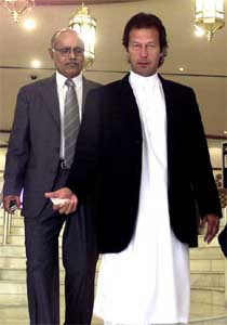 Former Pakistan cricketer-turned-politician Imran Khan