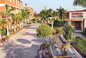 The garden of Hansraj Public School, Sector 6, Panchkula, which was adjudged the best maintained school garden for the fifth consecutive year 