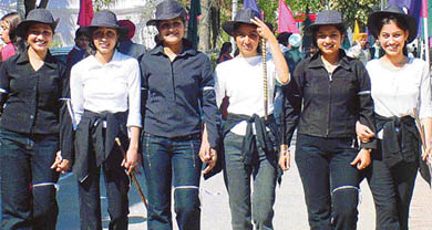 A Wild West put on by students at Khalsa College
