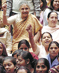 Delhi Chief Minister Sheila Dikshit at a function on the eve of International Women�s Day 
