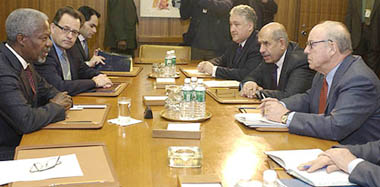 Dr Hans Blix, Executive Chairman of the United Nations Monitoring, Verification and Inspection Commission