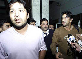 Members of Pakistani cricket team