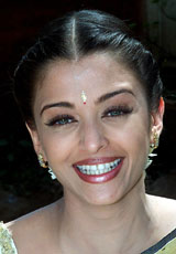 Former Miss World and Bollywood film star Aishwarya Rai