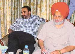 Liquor barons Ponty Chadha and Amrik Singh Dhillon
