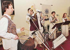 Members of a troupe from Hungary