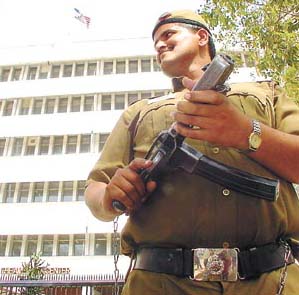 Stepped-up vigil outside the American Centre in the Capital
