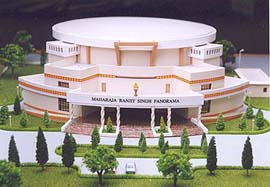 A model of Maharaja Ranjit Singh Panorama prepared by the National Council of Science Museum