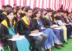From left: Students of Christian Medical College and Hospital during their annual convocation-cum-prize distribution
