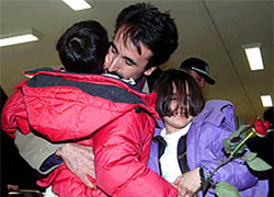 Bilal Ciftci, one of the passengers of the hijacked Turkish Airlines Airbus-310 flight TK 160