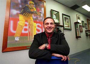 Bennett King, the newly appointed coach of the West Indies cricket team is seen in this photo taken on February 2002 