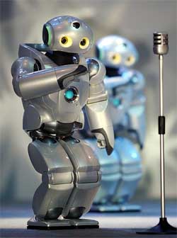 Sony's newly developed small biped entertainment robots