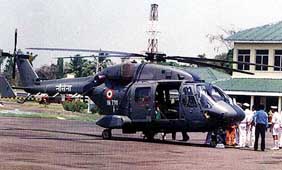 The indigenously manufactured Advanced Light Helicopter