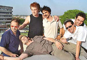 Members of ethno-rock troupe �Faubourg de Boignard� at Alliance Francaise, Sector 36, in Chandigarh on Tuesday.