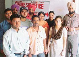 Aggrieved lot: Students of Punjab Technical University whose MSc