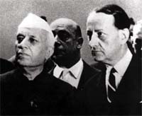 Jawaharlal Nehru and Andr� Malraux 
