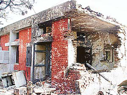 The house of Gobind Singh that was damaged in the MiG-21 crash recently is yet to be rebuilt.