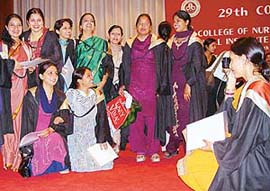 A proud moment for the passouts of the National Institute of Nursing College, PGI