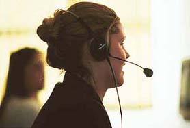 A woman telemarketeer enjoys more credibility 