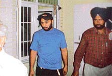 Inspector Paramjit Singh seen at the house of Dr Amarjit Singh