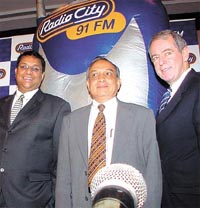 Radio City 91 FM senior executives at the launch of the channel