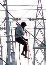 All wired up and nowhere to go. Tribune Photo Mukesh Aggarwal