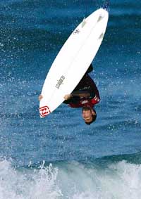 Current ASP world number two, Joel Parkinson of Australia competes in the Rip Curl Pro at Johanna Beach, Victoria