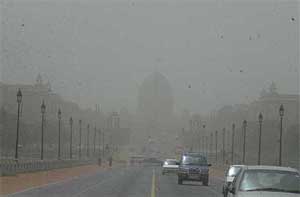 A view of the Raisina hills