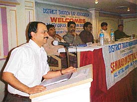 Mr Anup Kumar Jain, president of the District Taxation Bar Association