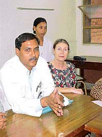 Dr Jevaraj D. Pandian talks about stroke at a press conference in Christian Medical College and Hospital